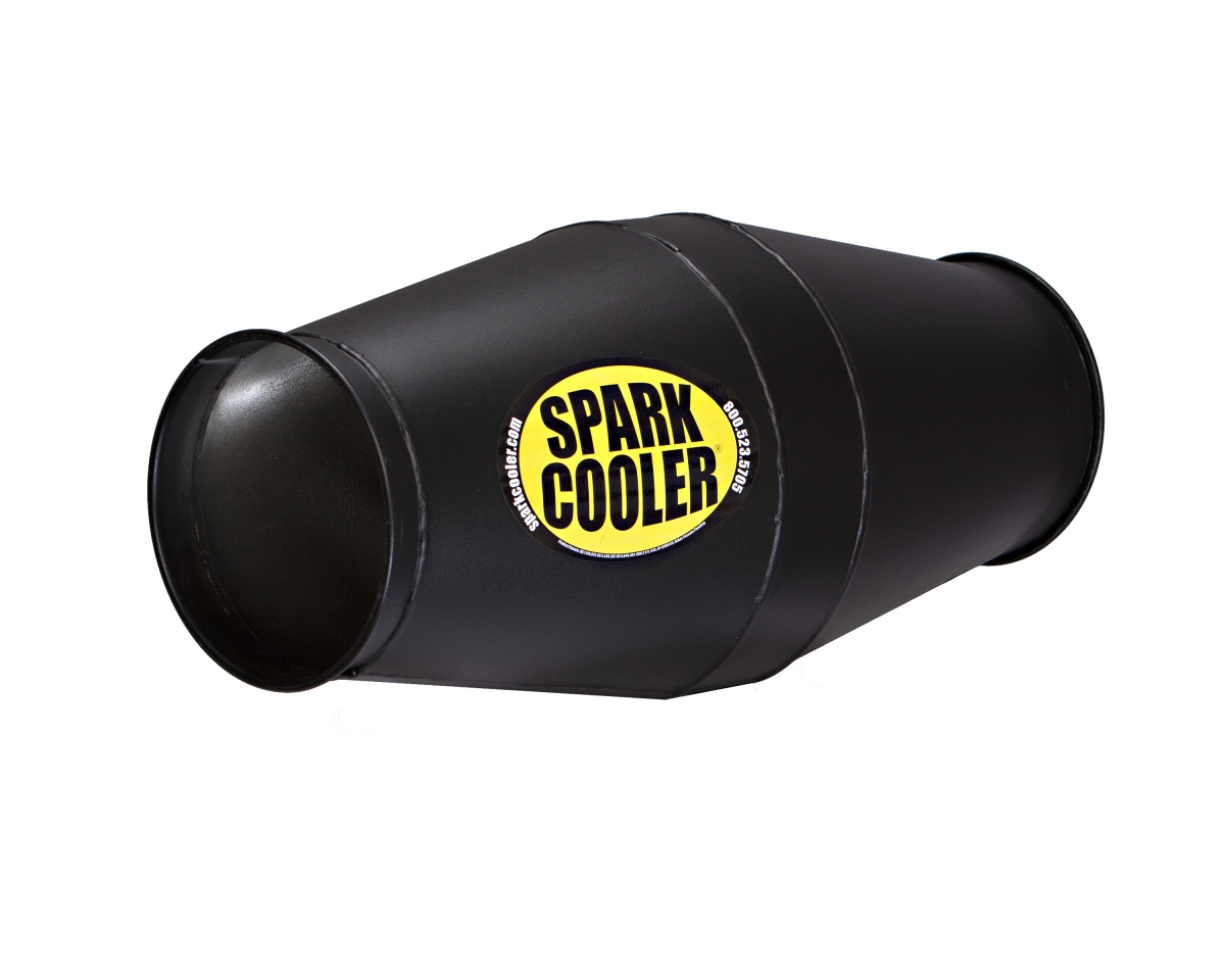 Spark Cooler to reduce metal sparks in air flow